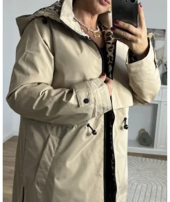 Manteaux>La boutique de Lilie MANTEAU DELPHINE LONG Beige