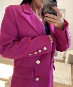 Manteaux>La boutique de Lilie MANTEAU JESSICA Fushia