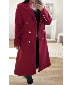 Manteaux>La boutique de Lilie MANTEAU JESSICA Rouge