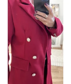 Manteaux>La boutique de Lilie MANTEAU JESSICA Rouge