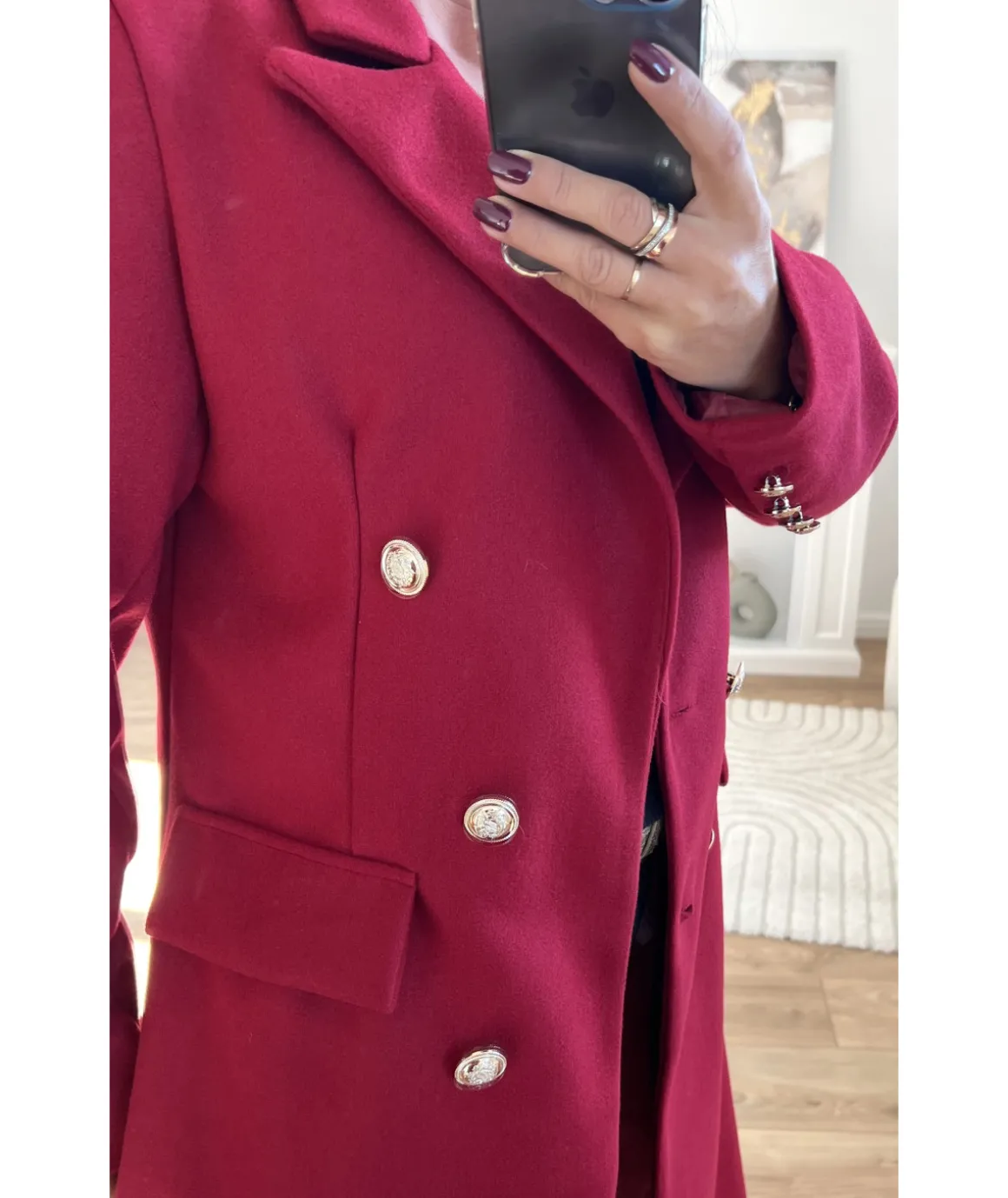 Manteaux>La boutique de Lilie MANTEAU JESSICA Rouge