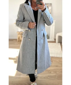 Manteaux>La boutique de Lilie MANTEAU JESSICA Gris