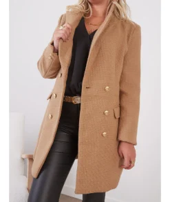 Manteaux>La boutique de Lilie MANTEAU LUCIE Camel