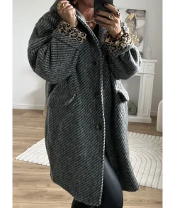 Manteaux>La boutique de Lilie MANTEAU MIRABELLE Grisfonce