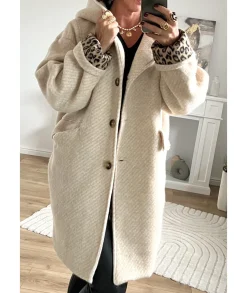 Manteaux>La boutique de Lilie MANTEAU MIRABELLE Beige
