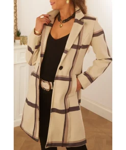 Manteaux>La boutique de Lilie MANTEAU MONA Beige