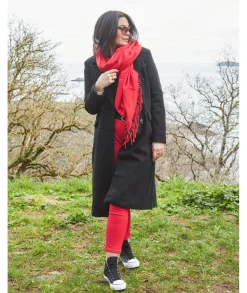 Manteaux>La boutique de Lilie MANTEAU NADIA LONG Noir