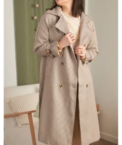 Manteaux>La boutique de Lilie MANTEAU OCTAVIA LONG Beige