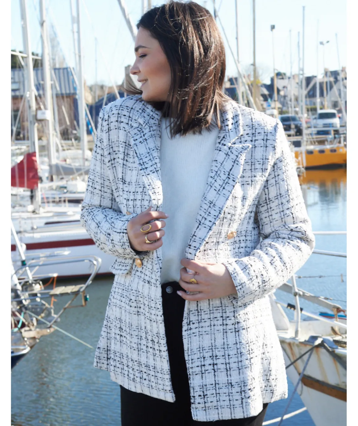 Manteaux>La boutique de Lilie MANTEAU PASCALINE Blanc