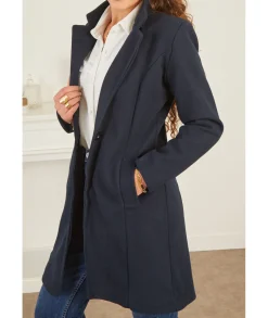 Manteaux>La boutique de Lilie MANTEAU PENELOPPE Marine