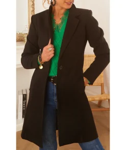 Manteaux>La boutique de Lilie MANTEAU PETRA Noir