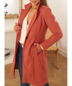 Manteaux>La boutique de Lilie MANTEAU PETRA VIEUX ROSE Vieuxrose