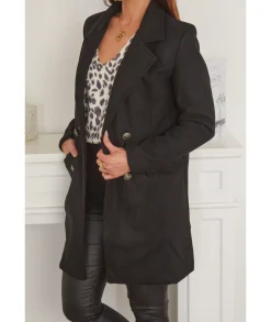 Manteaux>La boutique de Lilie MANTEAU VALERIANE Noir