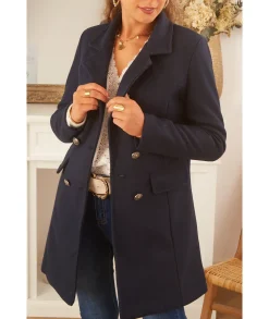 Manteaux>La boutique de Lilie MANTEAU VIVIANE III Marine