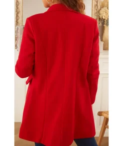 Manteaux>La boutique de Lilie MANTEAU VIVIANE III Rouge