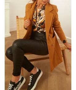 Manteaux>La boutique de Lilie MANTEAU VIVIANE IIII Camel
