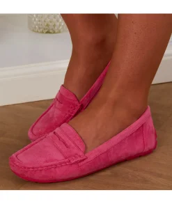 Derbies & Mocassins>La boutique de Lilie MOCASSIN LUCIANA Fushia