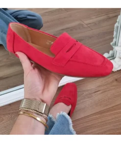 Derbies & Mocassins>La boutique de Lilie MOCASSIN ROMANE Rouge