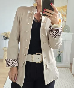 Vestes>La boutique de Lilie OFFICIER FANNY Beige