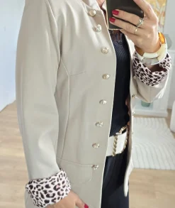 Vestes>La boutique de Lilie OFFICIER FANNY Beige