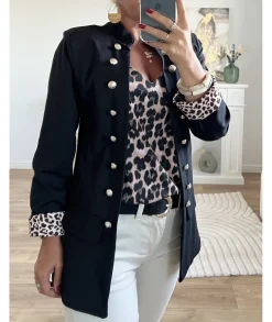 Vestes>La boutique de Lilie OFFICIER FANNY II Noir