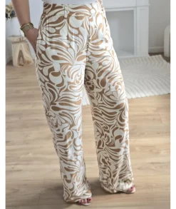 Jeans / Pantalons>La boutique de Lilie PANTALON JEREMIA Camel