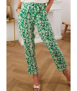 Jeans / Pantalons>La boutique de Lilie PANTALON ALBA Vert