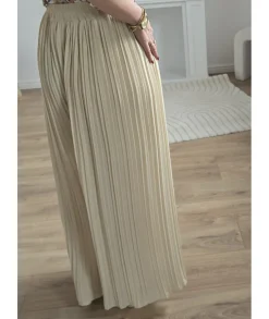 Jeans / Pantalons>La boutique de Lilie PANTALON AMANDINE Beige