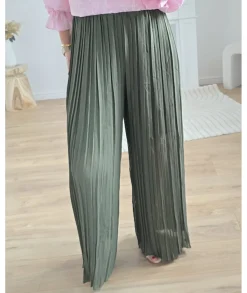 Jeans / Pantalons>La boutique de Lilie PANTALON AMANDINE Kaki