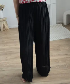 Jeans / Pantalons>La boutique de Lilie PANTALON AMANDINE Noir