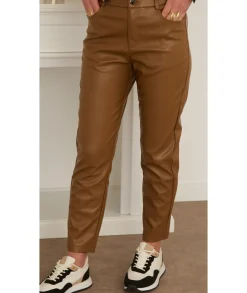 Jeans / Pantalons>La boutique de Lilie PANTALON AMBRE Camel