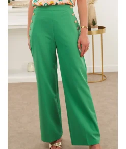 Jeans / Pantalons>La boutique de Lilie PANTALON ANGELIQUE Vert
