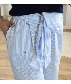 Jeans / Pantalons>La boutique de Lilie PANTALON AURELIE Bleuciel