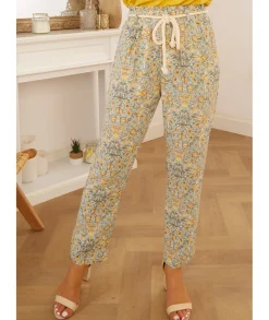 Jeans / Pantalons>La boutique de Lilie PANTALON BADRA Vertdeau