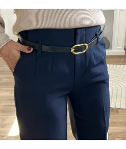 Jeans / Pantalons>La boutique de Lilie PANTALON BARBARA Marine