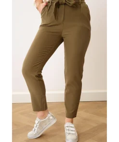 Jeans / Pantalons>La boutique de Lilie PANTALON GABRIELLE Kaki
