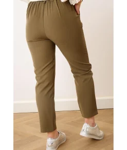 Jeans / Pantalons>La boutique de Lilie PANTALON GABRIELLE Kaki