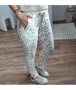 Jeans / Pantalons>La boutique de Lilie PANTALON GWENDOLINE Beige