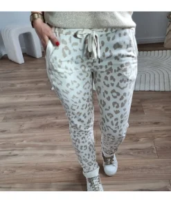 Jeans / Pantalons>La boutique de Lilie PANTALON GWENDOLINE Beige