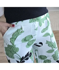 Jeans / Pantalons>La boutique de Lilie PANTALON KAREN Vert