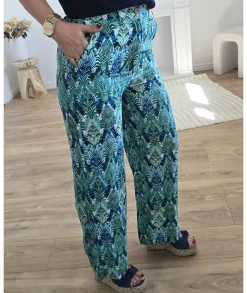 Jeans / Pantalons>La boutique de Lilie PANTALON LAURENCE Vert