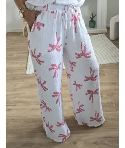 Jeans / Pantalons>La boutique de Lilie PANTALON LEANDRA Rouge