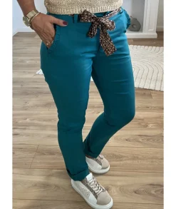 Jeans / Pantalons>La boutique de Lilie PANTALON LUCIEN Bleucanard