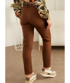 Jeans / Pantalons>La boutique de Lilie PANTALON MAELLA Camel