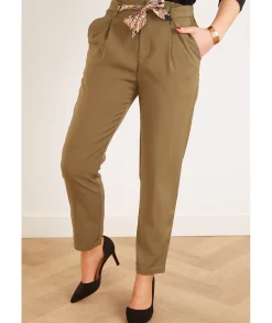 Jeans / Pantalons>La boutique de Lilie PANTALON MANEA II Kaki