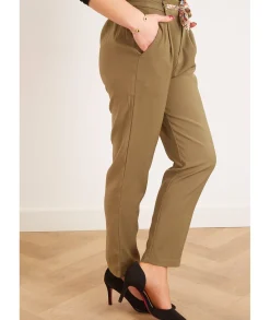 Jeans / Pantalons>La boutique de Lilie PANTALON MANEA II Kaki