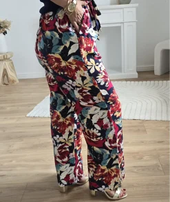 Jeans / Pantalons>La boutique de Lilie PANTALON MONALISA Noir