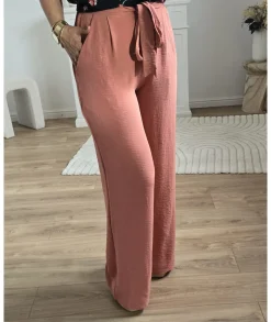 Jeans / Pantalons>La boutique de Lilie PANTALON OLIVINE Vieuxrose