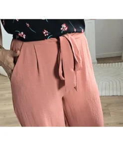 Jeans / Pantalons>La boutique de Lilie PANTALON OLIVINE Vieuxrose