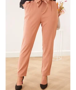 Jeans / Pantalons>La boutique de Lilie PANTALON PAOLINA Rose